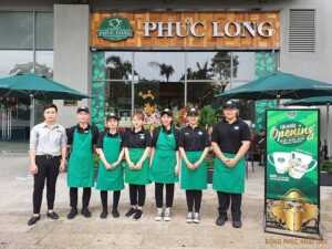 Áo thun đồng phục quán cafe Phúc Long